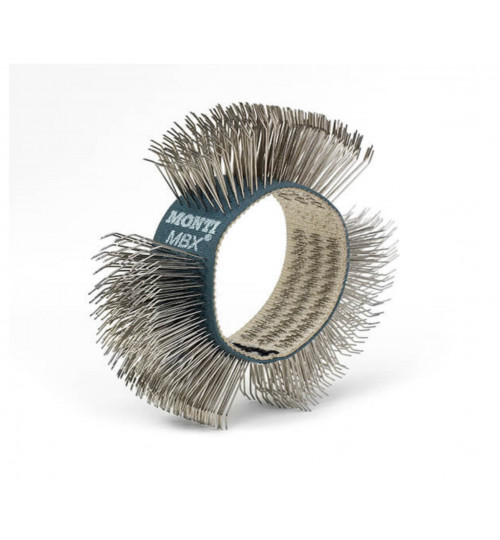 1 Pkg 23mm MBX-Bänder Edelstahl, grob, blau 10Stk/Pkg.