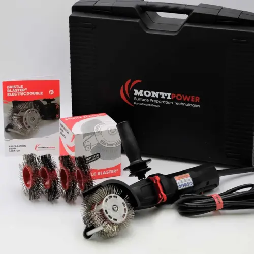 Bristle Blaster SET elektrisch double - Edelstahlausführung
